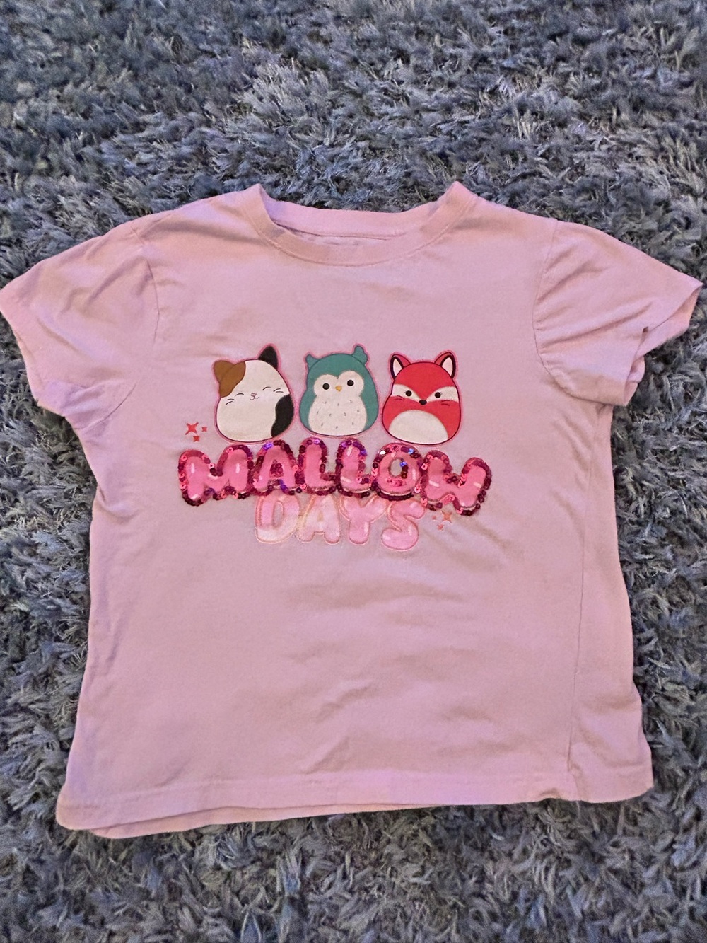 Girls Pink Squishmallow ‘Mallow Days' Graphic Tee